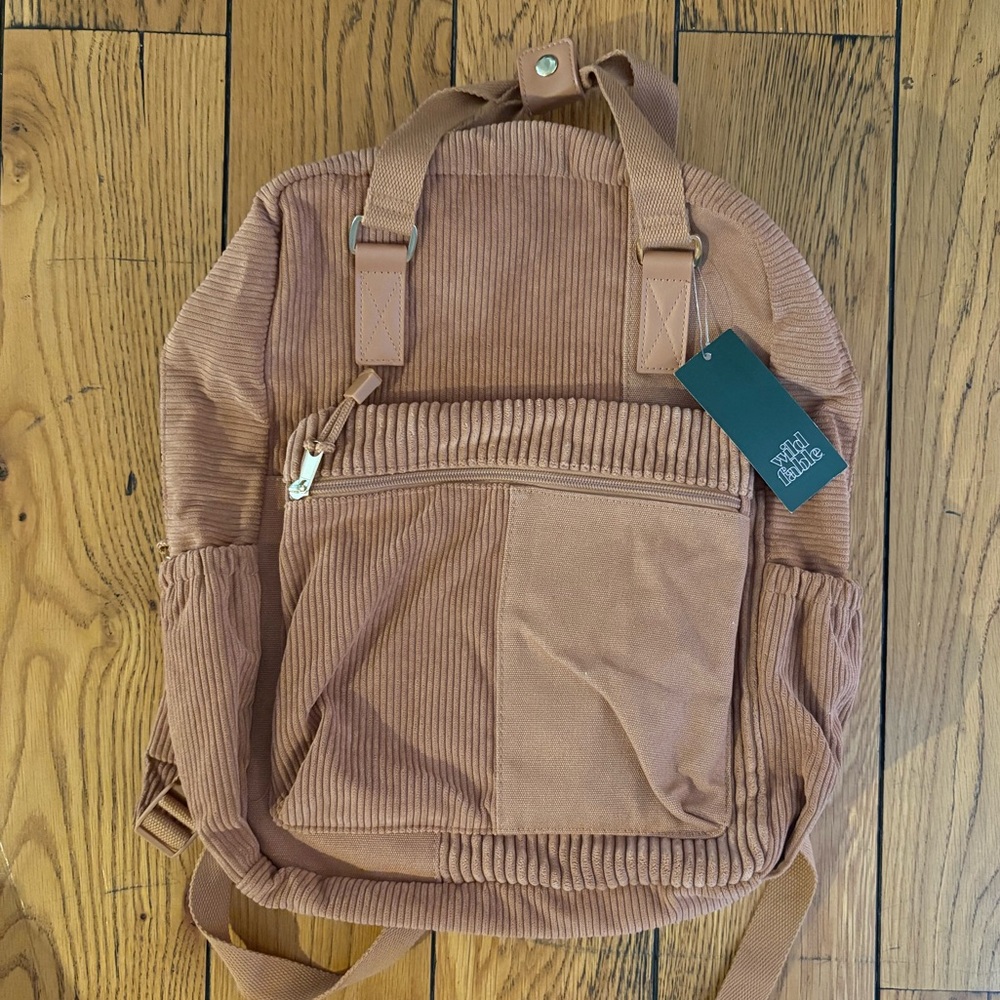 wild fable Corduroy Backpack in Dusty Rose
